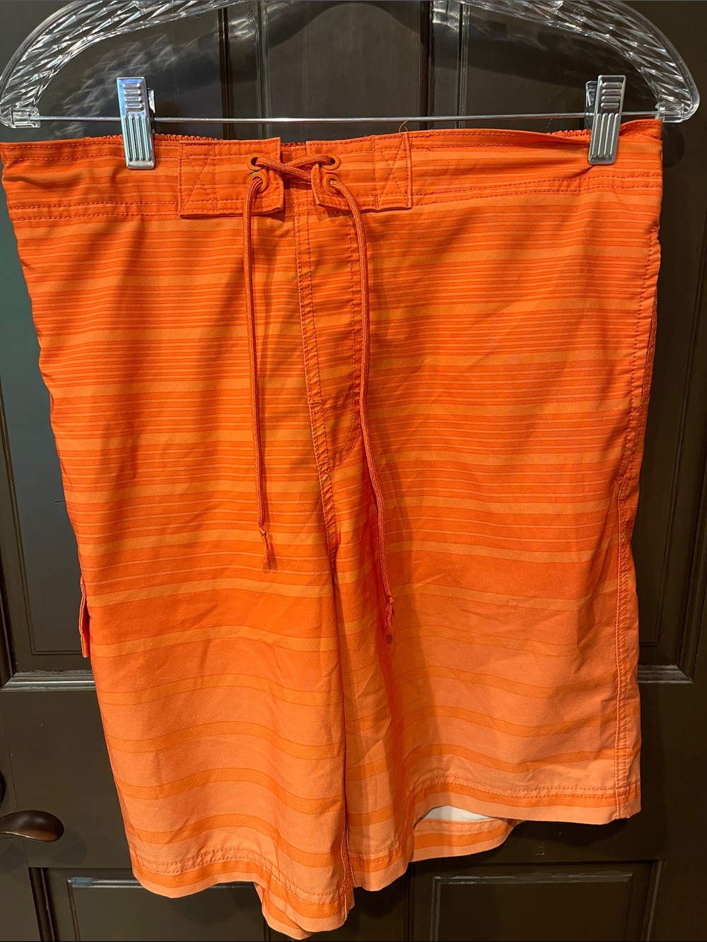 Source Unknown Bright Orange Men's Swim Board Shorts